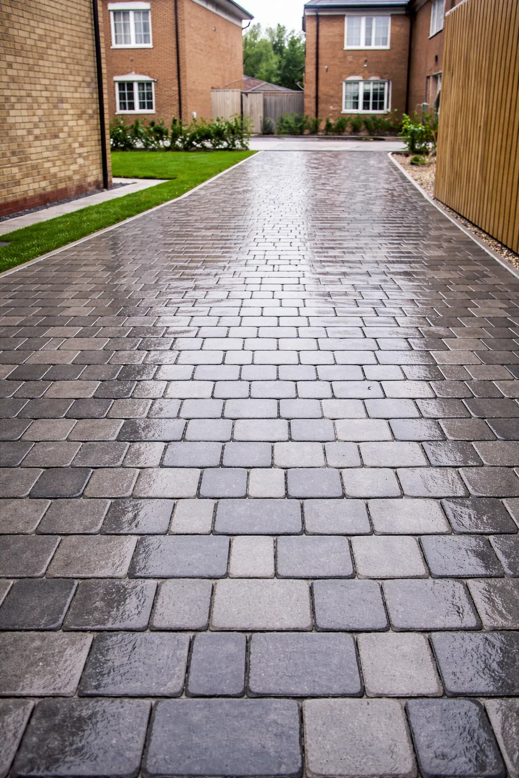Block paving restoration process in England